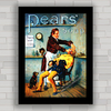 QUADRO DECORATIVO PARA BANHEIRO PEARS SOAP