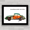 QUADRO DECORATIVO PORSCHE 356 EM CORTE