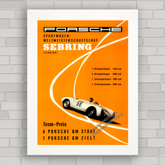 QUADRO DECORATIVO PORSCHE 550 SÉBRING - comprar online