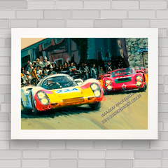 QUADRO DECORATIVO PORSCHE 907 TARGA FLORIO - comprar online