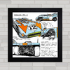 QUADRO DECORATIVO CARRO PORSCHE 908