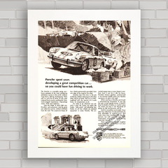 QUADRO DECORATIVO CARRO PORSCHE 911 1968 - comprar online