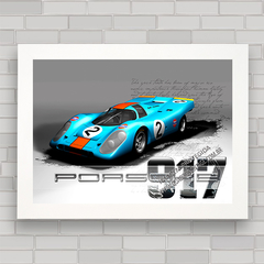 QUADRO DECORATIVO PORSCHE 917 GULF 02 - comprar online