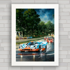 QUADRO DECORATIVO PORSCHE 917 GULF LE MANS 1970 - comprar online