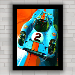 QUADRO DECORATIVO PORSCHE 917 GULF RACING