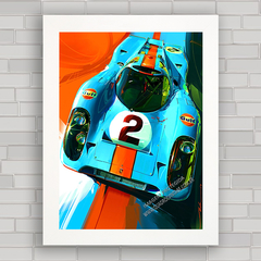 QUADRO DECORATIVO PORSCHE 917 GULF RACING - comprar online