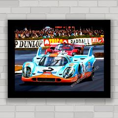 QUADRO DECORATIVO PORSCHE 917 GULF TEAM