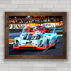 QUADRO DECORATIVO PORSCHE 917 GULF TEAM na internet