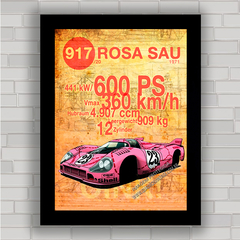QUADRO DECORATIVO PORSCHE 917 PINK PIG 2 - comprar online