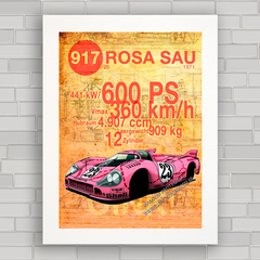 QUADRO DECORATIVO PORSCHE 917 PINK PIG 2 na internet