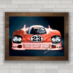 QUADRO DECORATIVO PORSCHE 917 PINK PIG 23 na internet