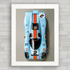 QUADRO DECORATIVO PORSCHE 917 K GULF