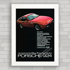 QUADRO DECORATIVO PORSCHE 924 L.E . SEBRING 1979 - comprar online