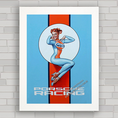 QUADRO DECORATIVO PORSCHE RACING GULF - comprar online