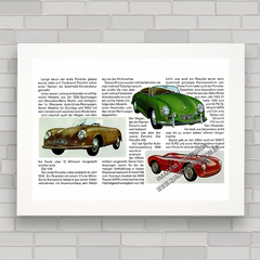 QUADRO DECORATIVO PORSCHE VINTAGE - comprar online