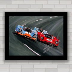 QUADRO DECORATIVO PORSCHES RACING