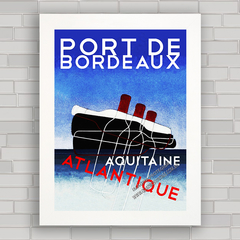 QUADRO DECORATIVO PORT DE BORDEAUX ATLANTIQUE - comprar online