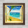 QUADRO DECORATIVO PRAIA 46 - JANELA