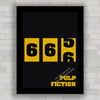 QUADRO DE CINEMA FILME PULP FICTION 666