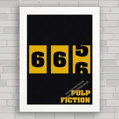 QUADRO DE CINEMA FILME PULP FICTION 666 - comprar online