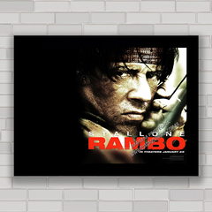 QUADRO DE CINEMA FILME RAMBO 5 - STALLONE