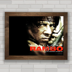 QUADRO DE CINEMA FILME RAMBO 5 - STALLONE na internet