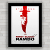 QUADRO DE CINEMA FILME RAMBO 6 - STALLONE