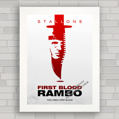 QUADRO DE CINEMA FILME RAMBO 6 - STALLONE - comprar online
