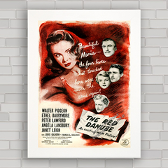 QUADRO DE CINEMA FILME ANTIGO RED DANUBE 1949 - comprar online