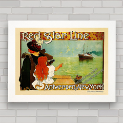 QUADRO DECORATIVO RED STAR LINE 1 na internet