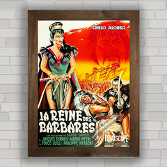 QUADRO DE CINEMA FILME REINE DES BARBARES 1960 na internet