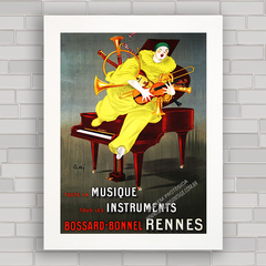 QUADRO VINTAGE RENNES INSTRUMENTOS MUSICAIS - comprar online