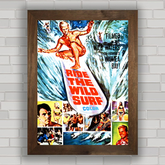 QUADRO FILME RIDE THE WILD SURF - MAR RAIVOSO 1964 na internet