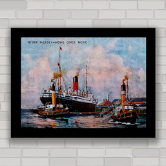 QUADRO DECORATIVO RIVER MERSEY POSTCARD - comprar online