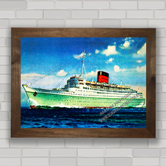 QUADRO DECORATIVO NAVIO RMS CARONIA 1947 na internet