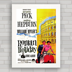 QUADRO FILME ROMAN HOLIDAY 2 - AUDREY HEPBURN