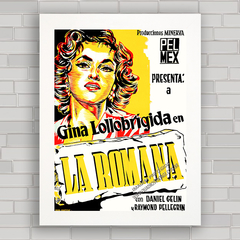 QUADRO FILME ANTIGO ROMANA 1954 - GINA LOLLOBRÍGIDA - comprar online