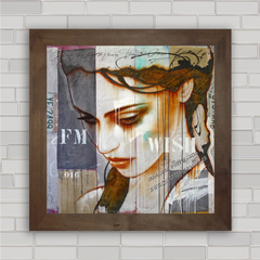 QUADRO DECORATIVO ROSTO FEMININO 24