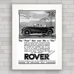 QUADRO DECORATIVO CARRO ROVER 1445 TOURER 1925 - comprar online