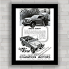 QUADRO DECORATIVO CARRO ROVER E LAND ROVER 1951