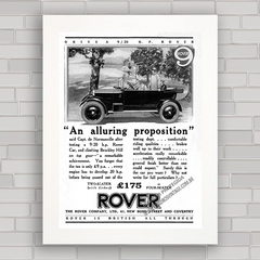 QUADRO DECORATIVO CARRO ROVER 920 1925 - comprar online