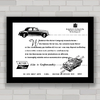 QUADRO DECORATIVO CARRO ROVER E LAND ROVER 1952