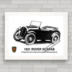 QUADRO DECORATIVO CARRO ROVER SCARAB 1931 - comprar online