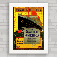 QUADRO RETRÔ ROYAL MAIL LINE SOUTH AMÉRICA na internet