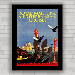 QUADRO ROYAL MAIL LINE MEDITERRANEAN CRUISES 1929 - comprar online