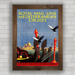QUADRO ROYAL MAIL LINE MEDITERRANEAN CRUISES 1929 na internet