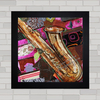 QUADRO DECORATIVO SAXOFONE 10