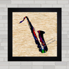 QUADRO DECORATIVO SAXOFONE 7