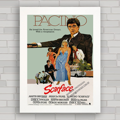 QUADRO DE CINEMA FILME SCARFACE 10 - comprar online