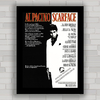 QUADRO DE CINEMA FILME SCARFACE 7